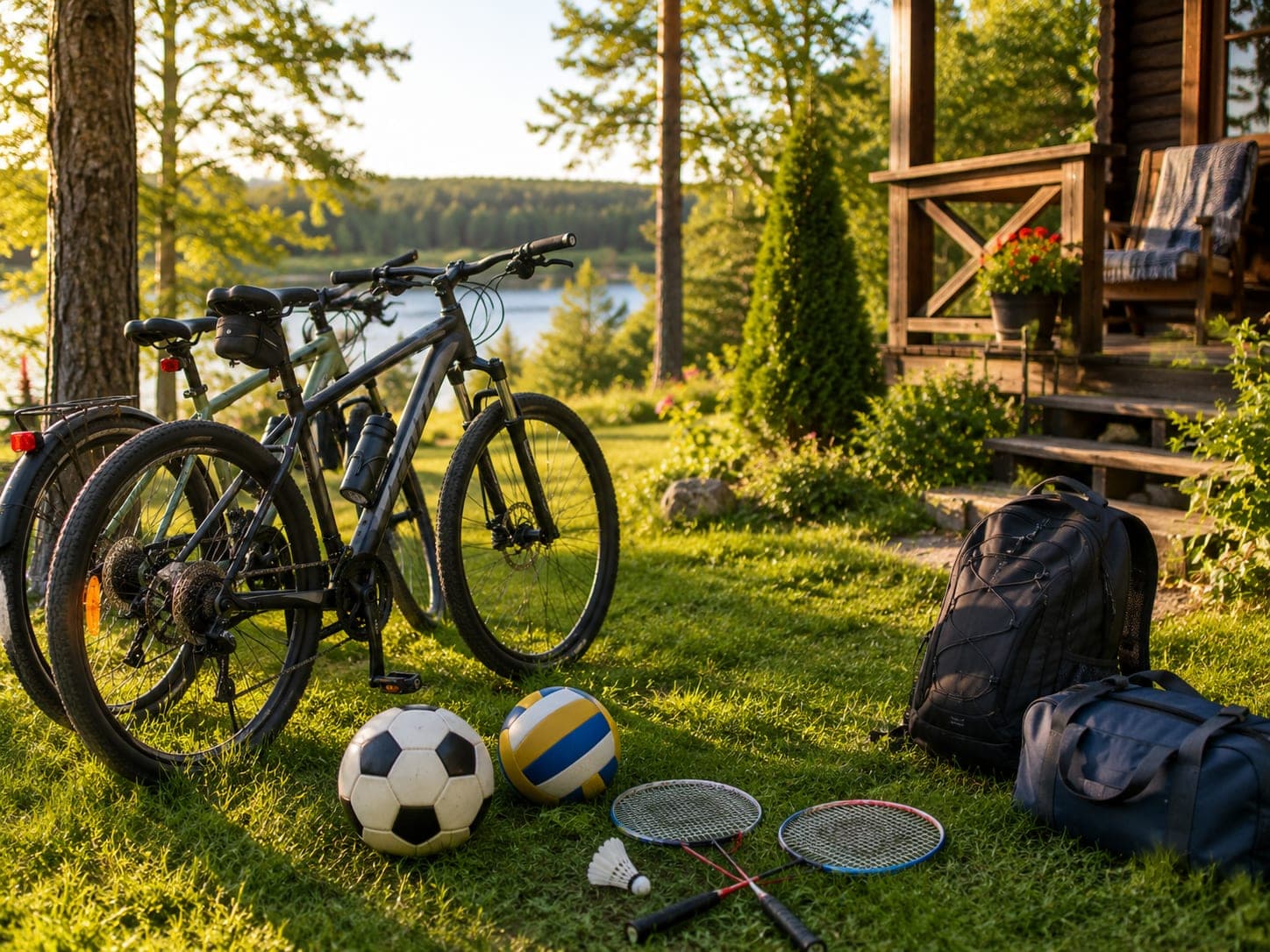 Sports equipment outdoors